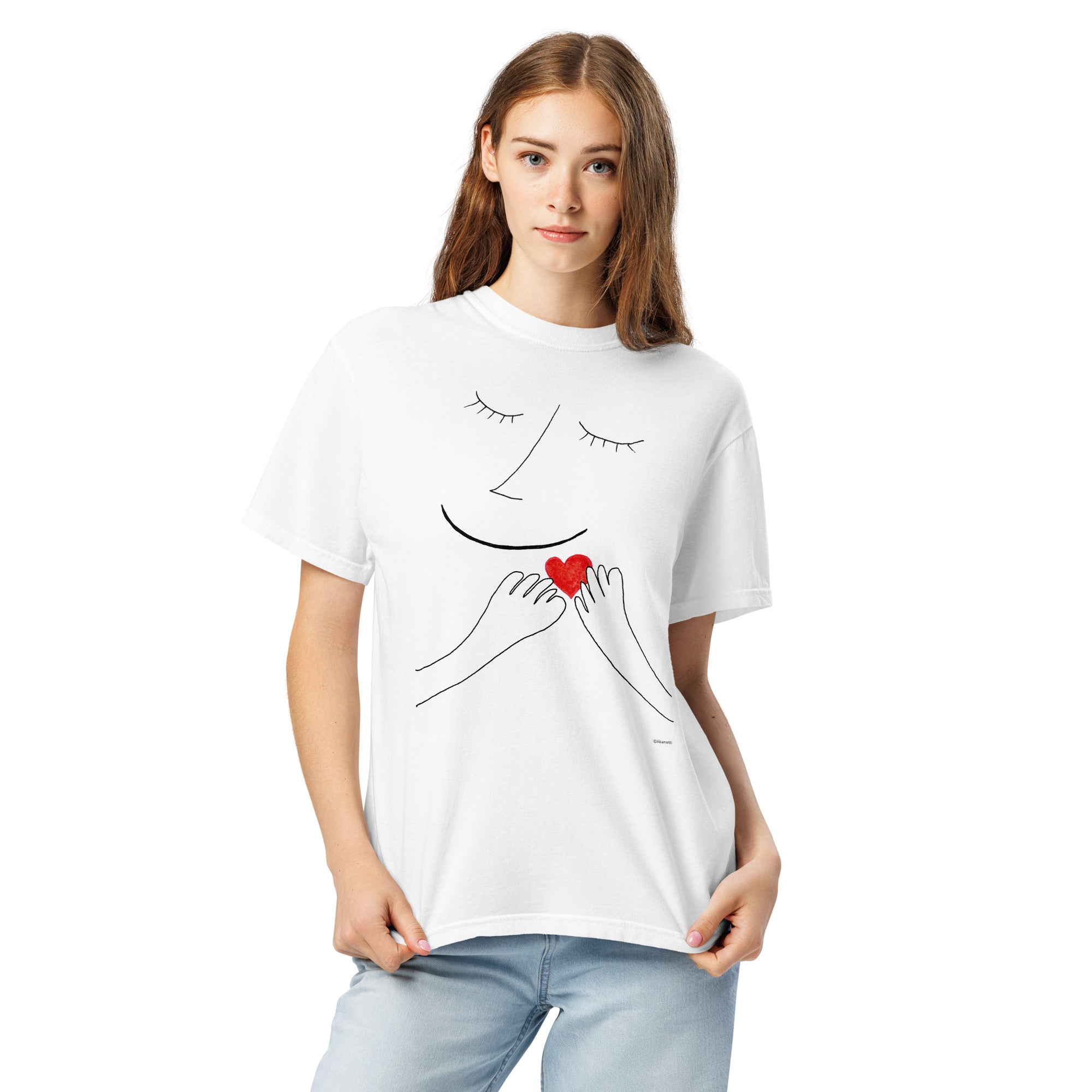 Thinking of you (Unisex garment-dyed heavyweight t-shirt)
