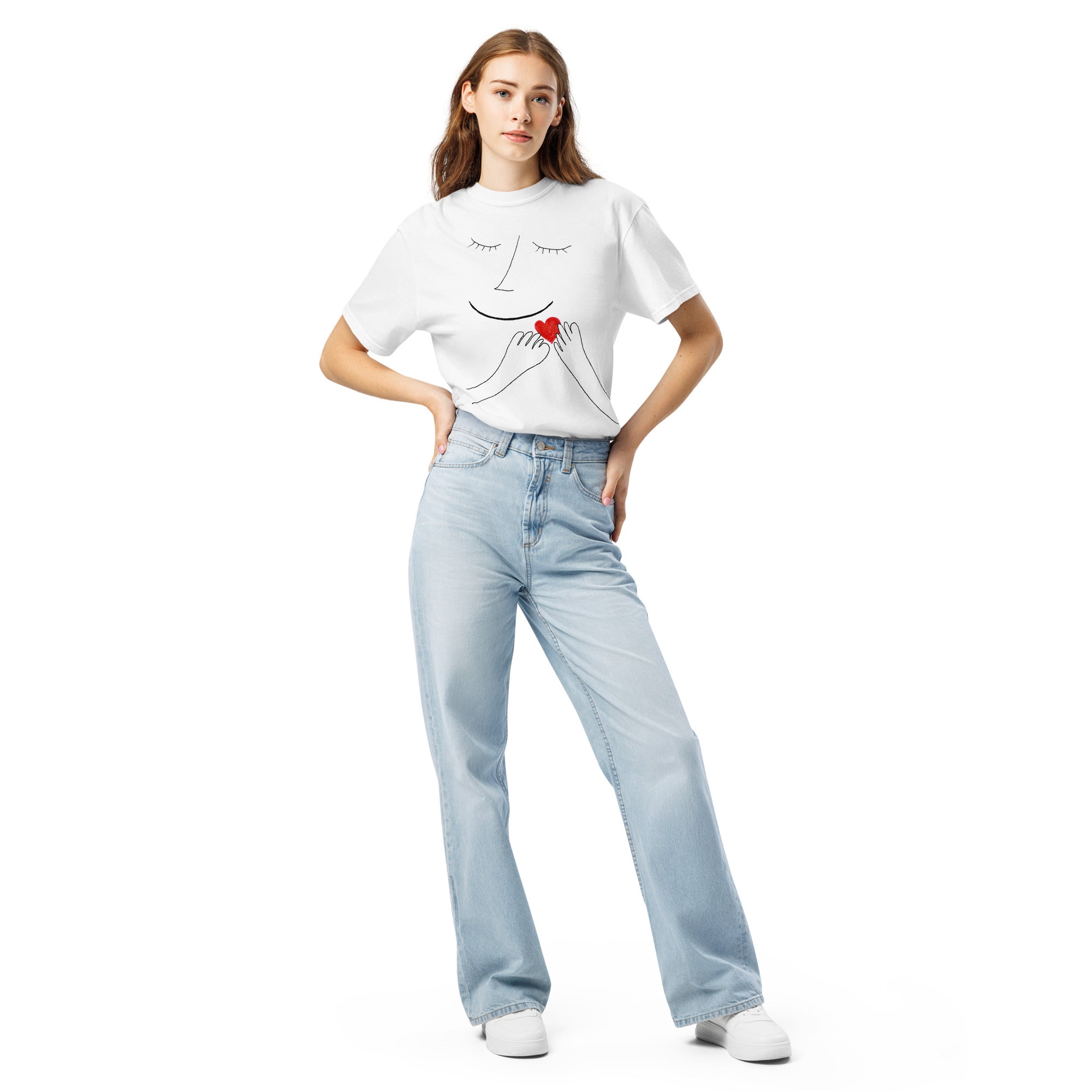Thinking of you (Unisex garment-dyed heavyweight t-shirt)